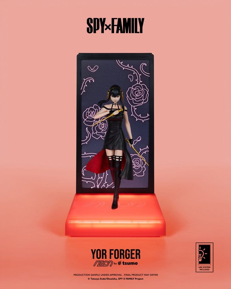 Spy x Family Neon Figure 1/9 Yor Forger 25 cm - AniMuchuu