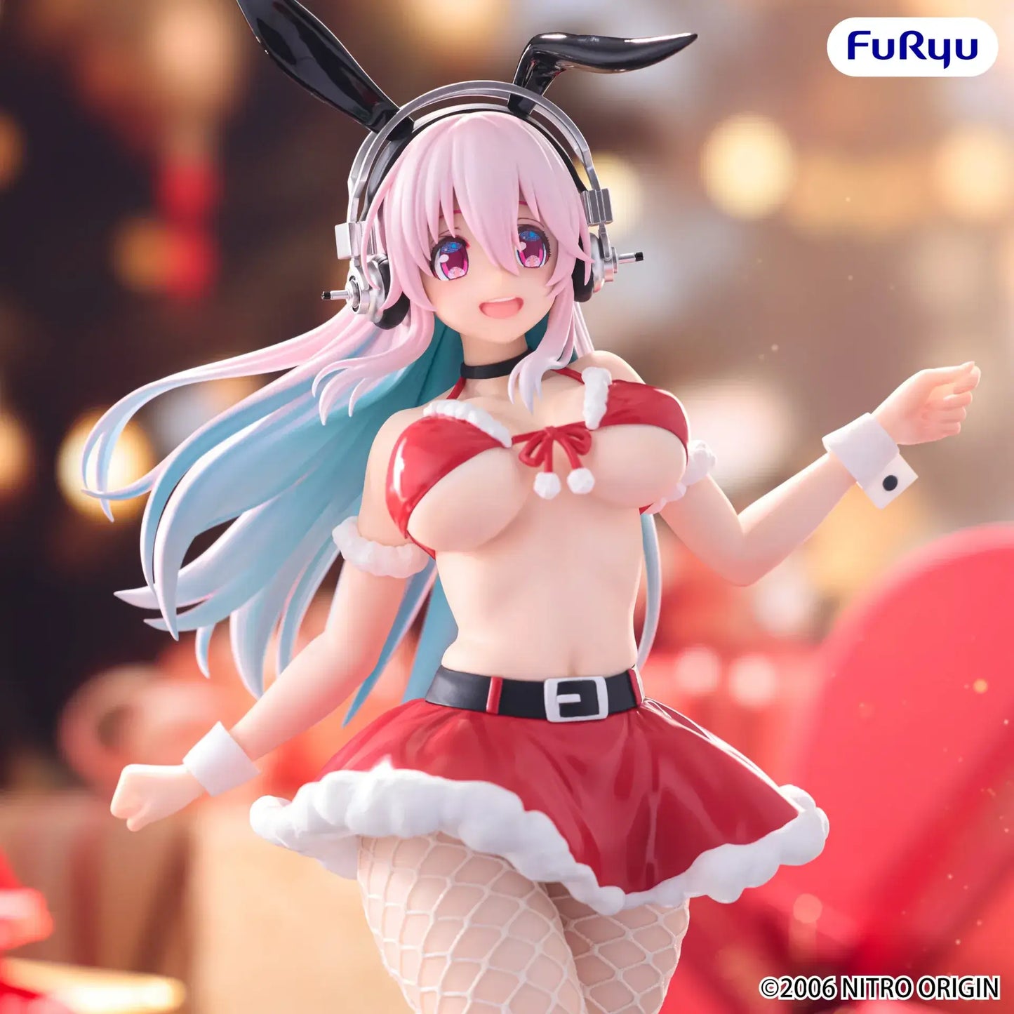 Super Sonico Santa BiCute Bunnies PVC Figure 30 cm - AniMuchuu