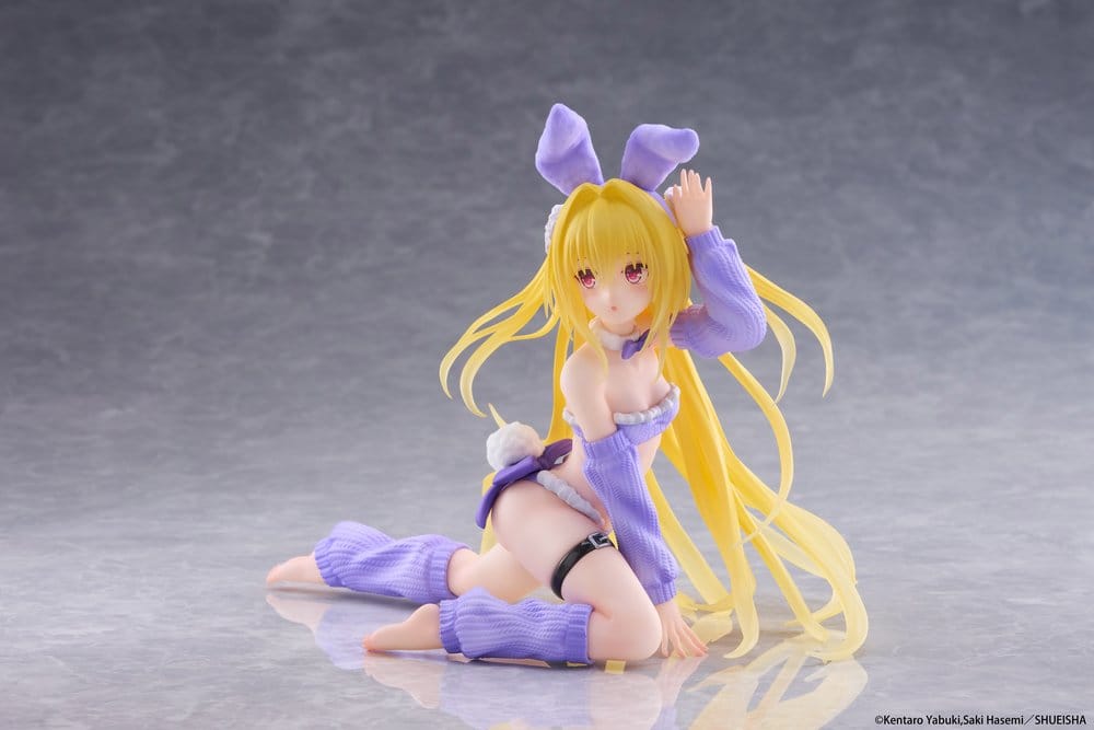 To Love-Ru Darkness Moflock PVC Figure Konjiki no Yami: Fluffy Bunny 13 cm - AniMuchuu
