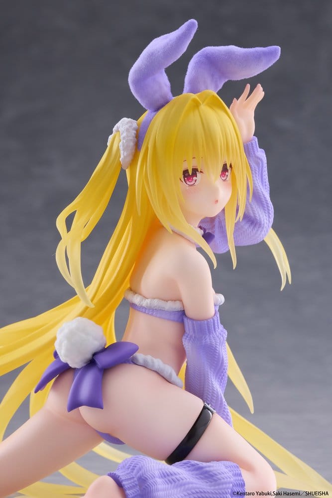 To Love-Ru Darkness Moflock PVC Figure Konjiki no Yami: Fluffy Bunny 13 cm - AniMuchuu