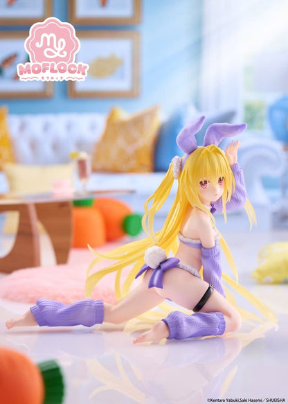 To Love-Ru Darkness Moflock PVC Figure Konjiki no Yami: Fluffy Bunny 13 cm - AniMuchuu