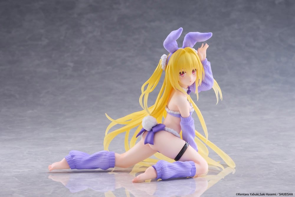 To Love-Ru Darkness Moflock PVC Figure Konjiki no Yami: Fluffy Bunny 13 cm - AniMuchuu