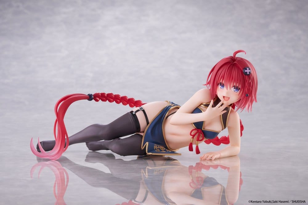 To Love-Ru Darkness Desktop Cute PVC Figure Mea Kurosaki: Chinese Dress 13 cm - AniMuchuu