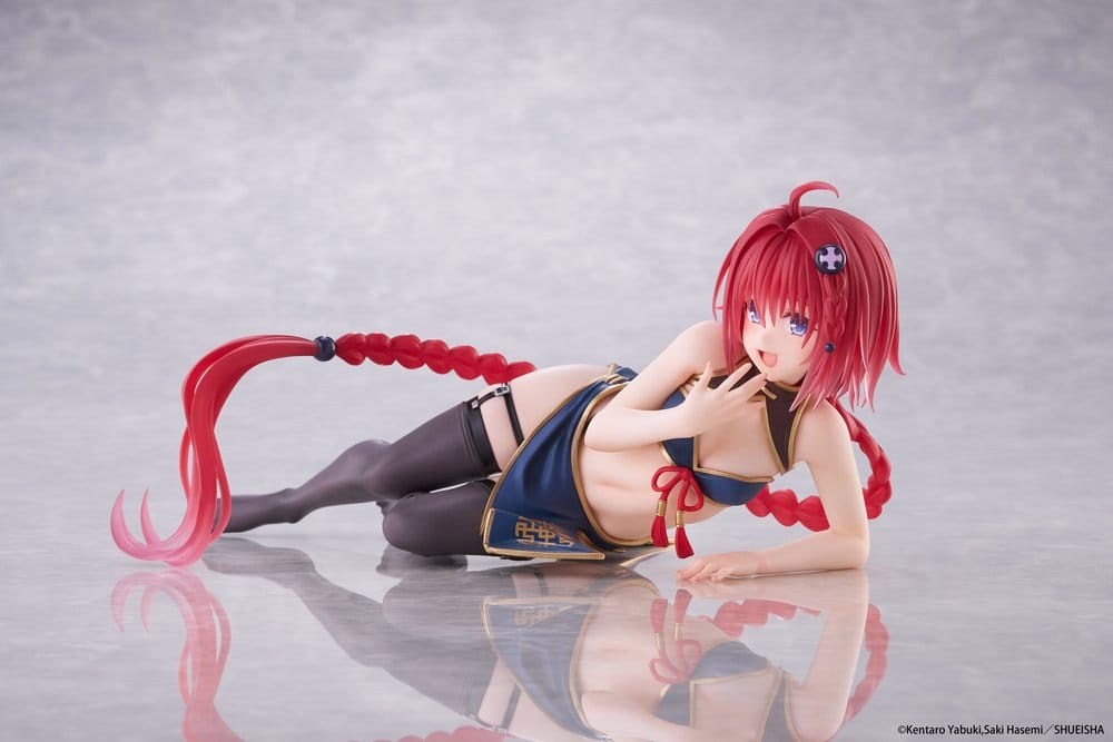 To Love-Ru Darkness Desktop Cute PVC Figure Mea Kurosaki: Chinese Dress 13 cm - AniMuchuu