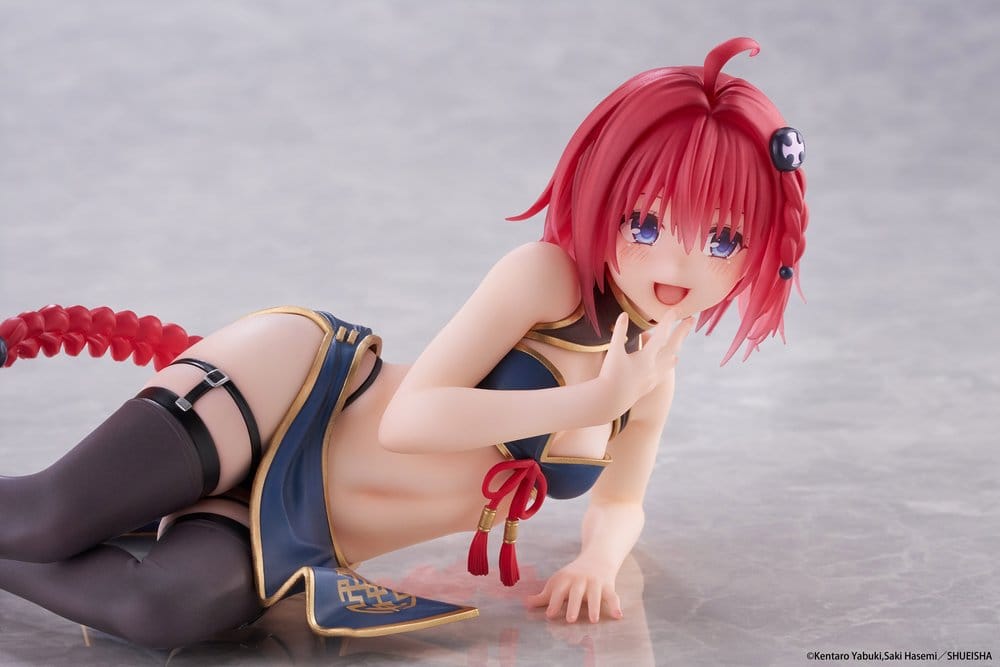 To Love-Ru Darkness Desktop Cute PVC Figure Mea Kurosaki: Chinese Dress 13 cm - AniMuchuu
