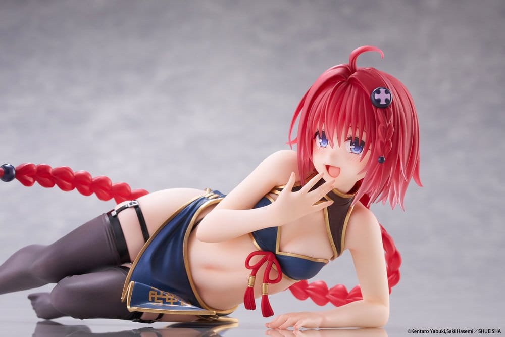 To Love-Ru Darkness Desktop Cute PVC Figure Mea Kurosaki: Chinese Dress 13 cm - AniMuchuu