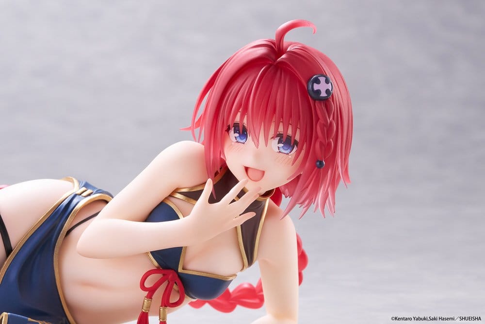 To Love-Ru Darkness Desktop Cute PVC Figure Mea Kurosaki: Chinese Dress 13 cm - AniMuchuu