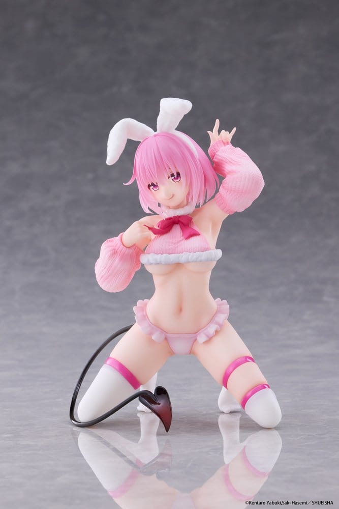 To Love-Ru Darkness Moflock PVC Figure Momo: Fluffy Bunny 13 cm - AniMuchuu