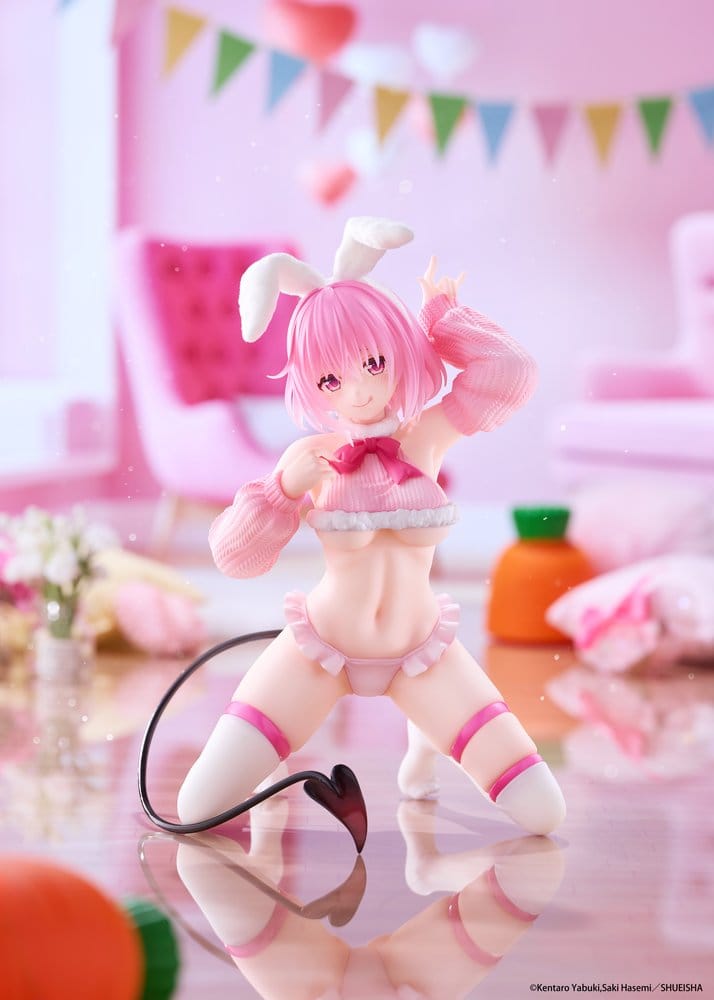 To Love-Ru Darkness Moflock PVC Figure Momo: Fluffy Bunny 13 cm - AniMuchuu