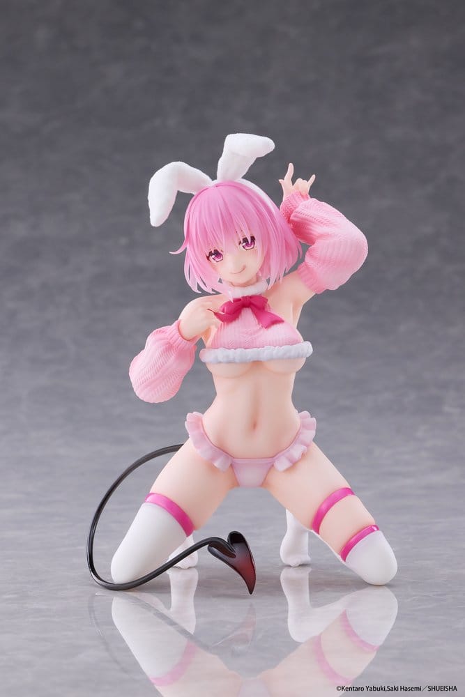 To Love-Ru Darkness Moflock PVC Figure Momo: Fluffy Bunny 13 cm - AniMuchuu