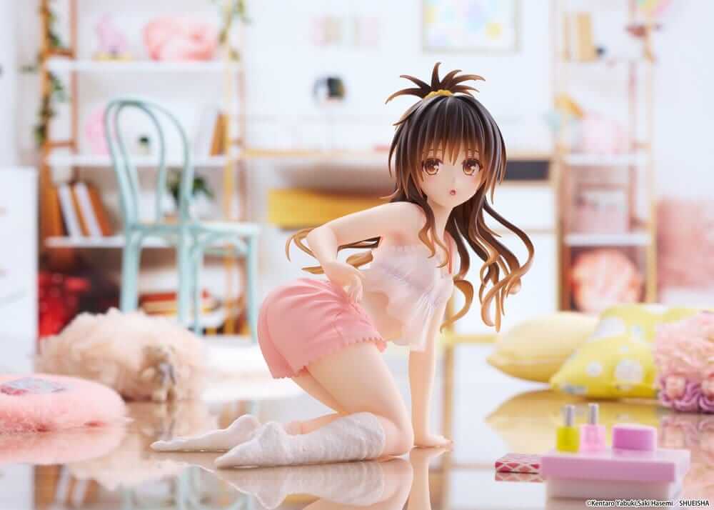 To Love-Ru PVC Statue Desktop Cute Figure Mikan Yuki: Roomwear 13 cm - AniMuchuu