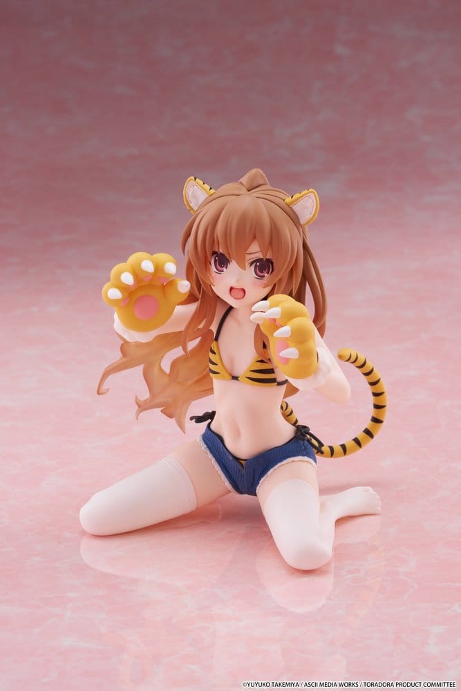 Toradora! Desktop Cute PVC Figure Taiga Aisaka: Tiger Costume Ver. 13 cm - AniMuchuu