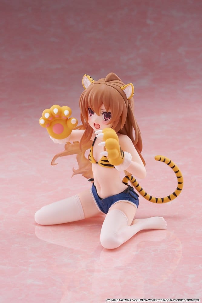Toradora! Desktop Cute PVC Figure Taiga Aisaka: Tiger Costume Ver. 13 cm - AniMuchuu