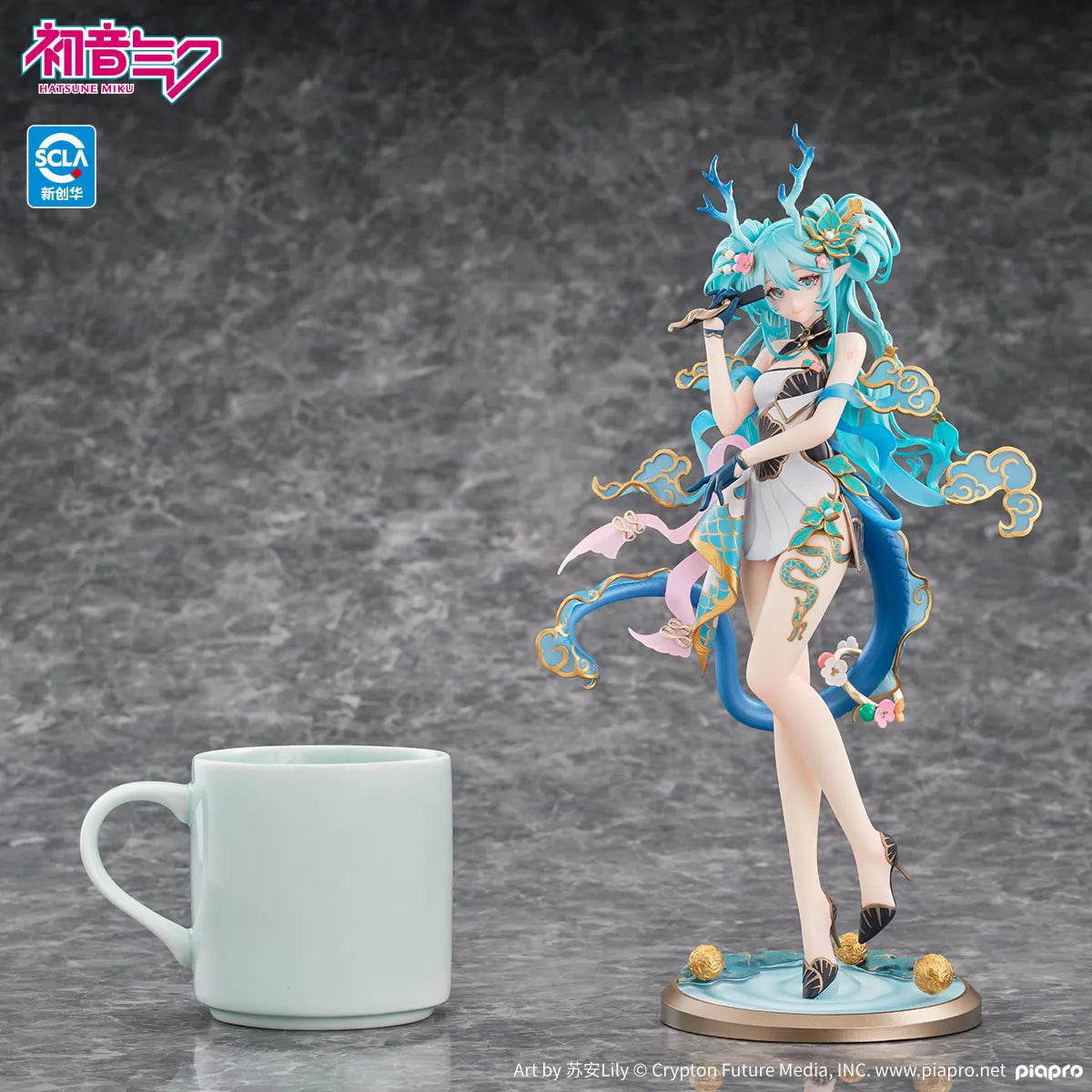 Vocaloid PVC Figure 1/7 Hatsune Miku: Azure Dragon 27 cm - AniMuchuu