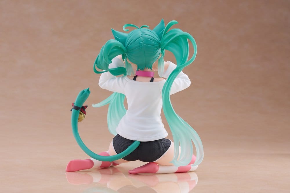 Vocaloid PVC Statue Desktop Cute Figure Hatsune Miku Cat Ear 13 cm - AniMuchuu