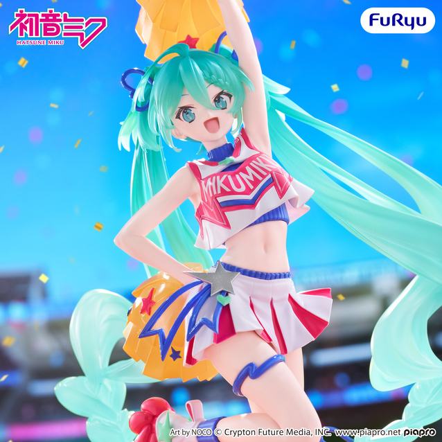 Vocaloid Muchute PVC Statue Hatsune Miku: Cheerleader 22 cm - AniMuchuu