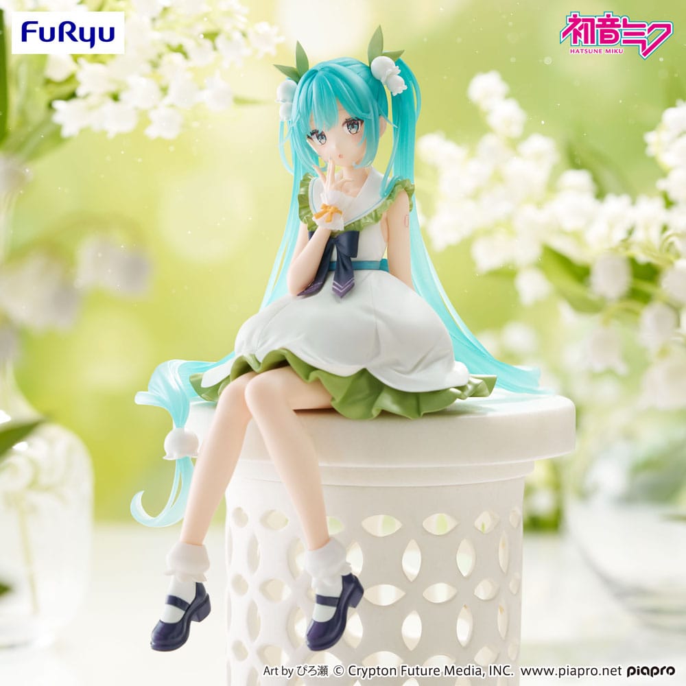 Vocaloid Noodle Stopper PVC Statue Hatsune Miku Flower Fairy 14 cm