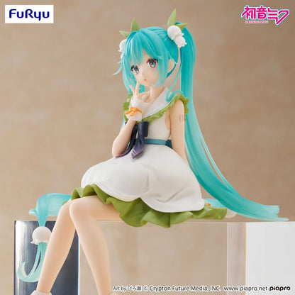 Vocaloid Noodle Stopper PVC Statue Hatsune Miku Flower Fairy 14 cm