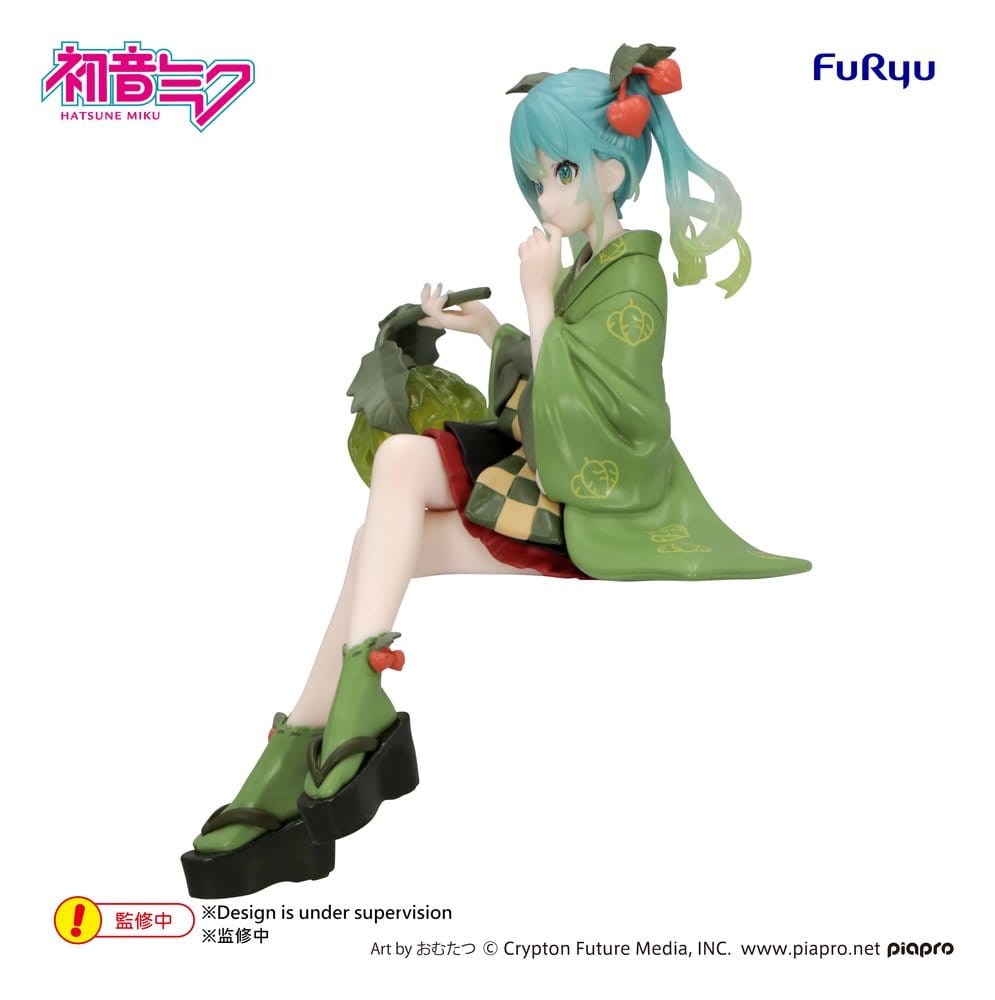 Hatsune Miku Noodle Stopper PVC Statue Flower Fairy Winter Cherry Green 15 cm - AniMuchuu