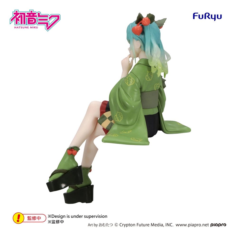 Hatsune Miku Noodle Stopper PVC Statue Flower Fairy Winter Cherry Green 15 cm - AniMuchuu