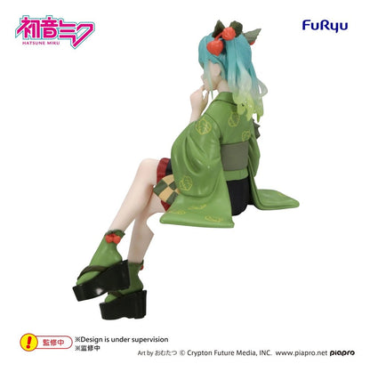 Hatsune Miku Noodle Stopper PVC Statue Flower Fairy Winter Cherry Green 15 cm - AniMuchuu