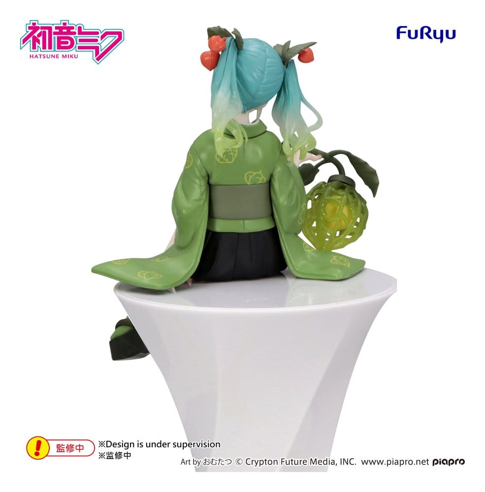 Hatsune Miku Noodle Stopper PVC Statue Flower Fairy Winter Cherry Green 15 cm - AniMuchuu