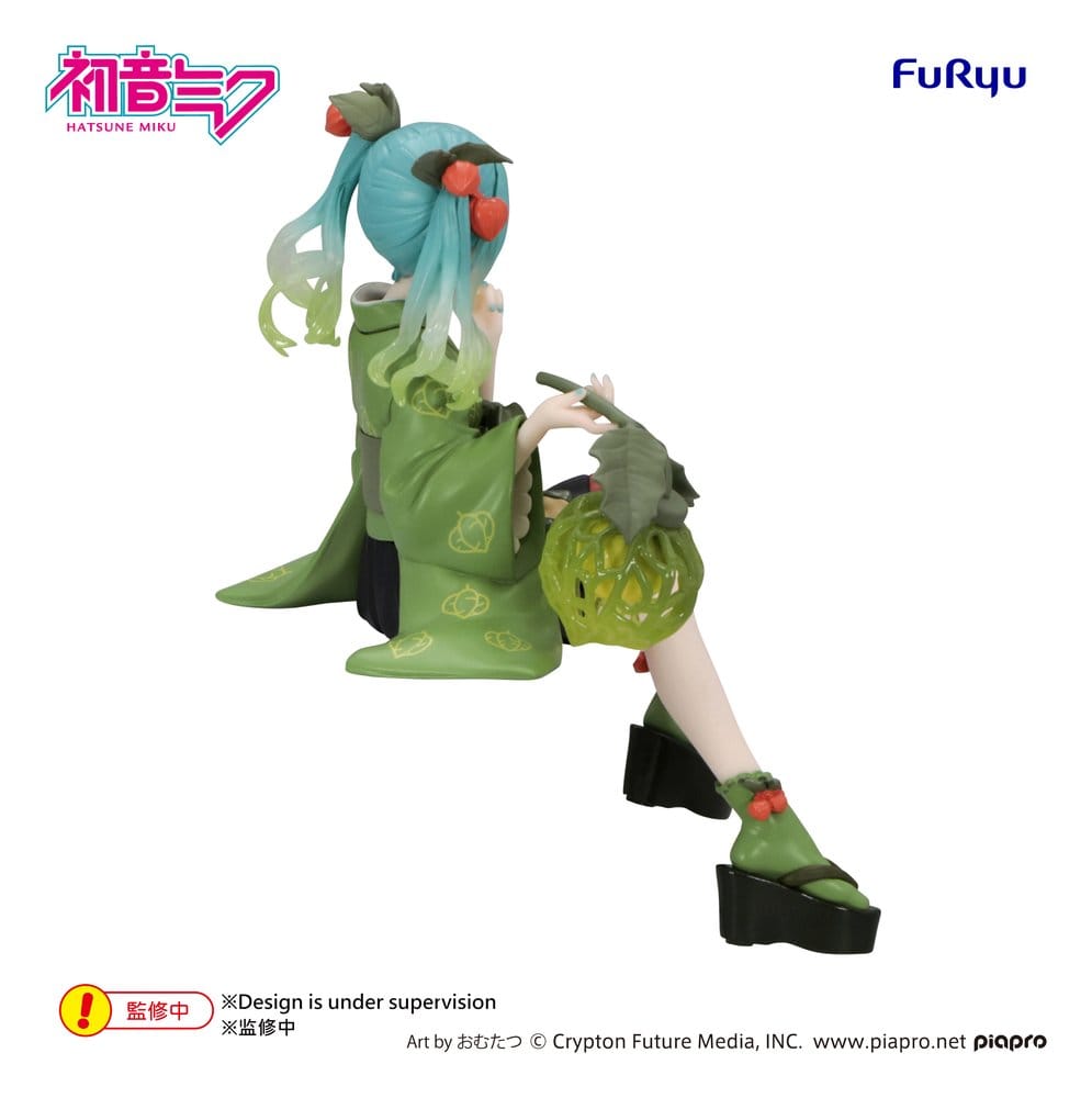 Hatsune Miku Noodle Stopper PVC Statue Flower Fairy Winter Cherry Green 15 cm - AniMuchuu
