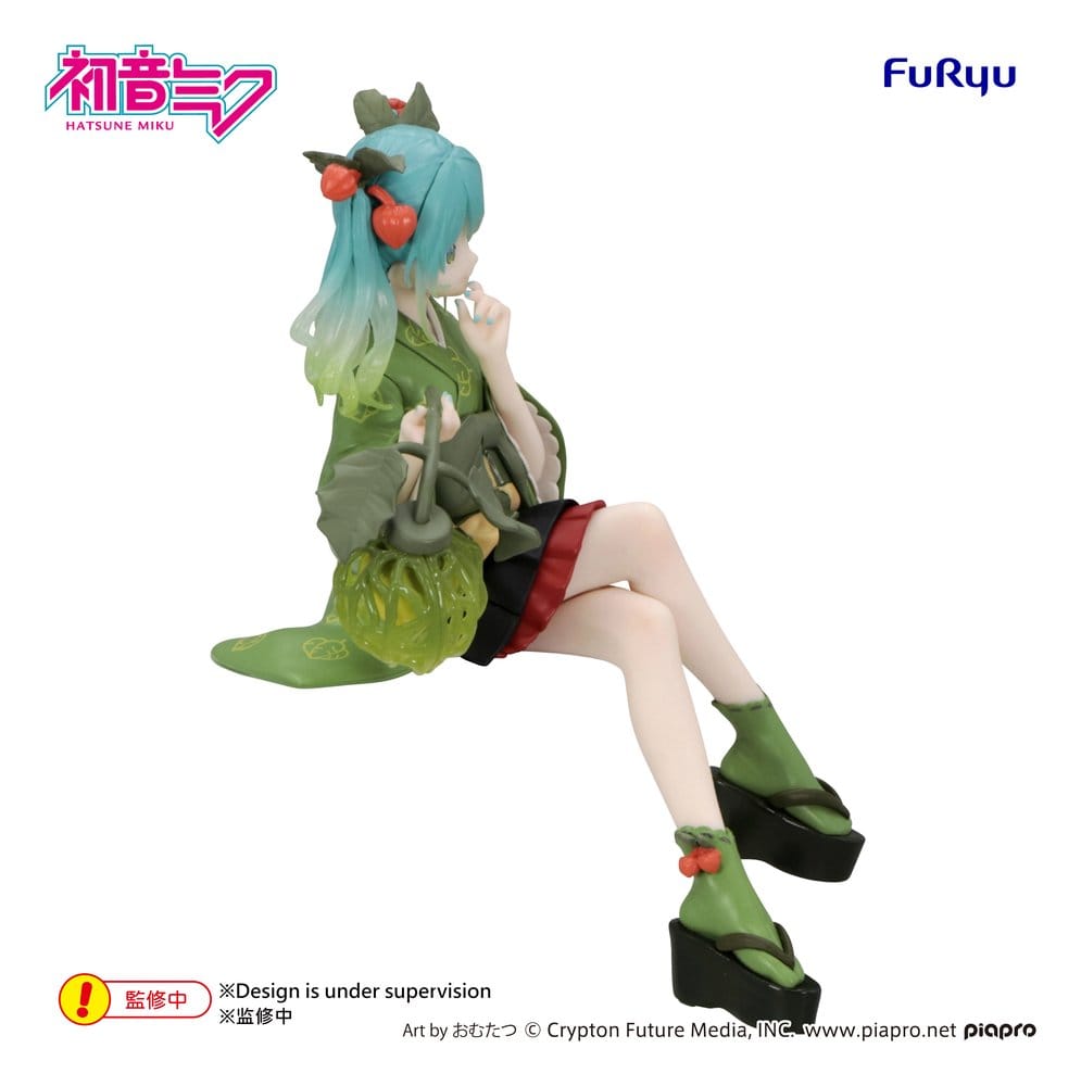 Hatsune Miku Noodle Stopper PVC Statue Flower Fairy Winter Cherry Green 15 cm - AniMuchuu