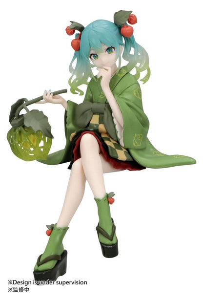Hatsune Miku Noodle Stopper PVC Statue Flower Fairy Winter Cherry Green 15 cm - AniMuchuu