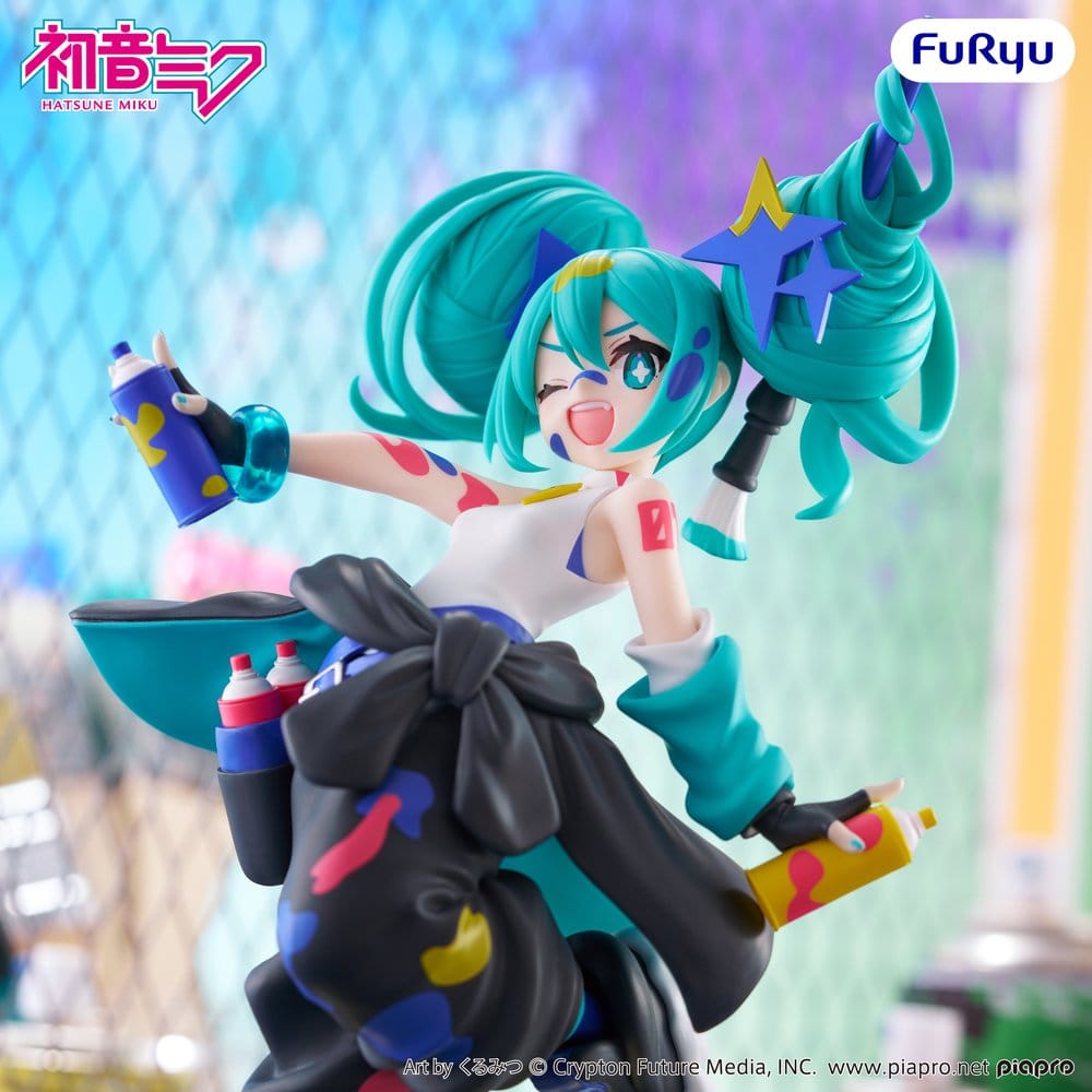 Hatsune Miku Muchute PVC Statue Miku Paint Girl Another Color 23 cm - AniMuchuu