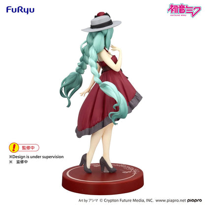 Vocaloid Trio-Try-iT PVC Statue Hatsune Miku Outing Dress Red 19 cm