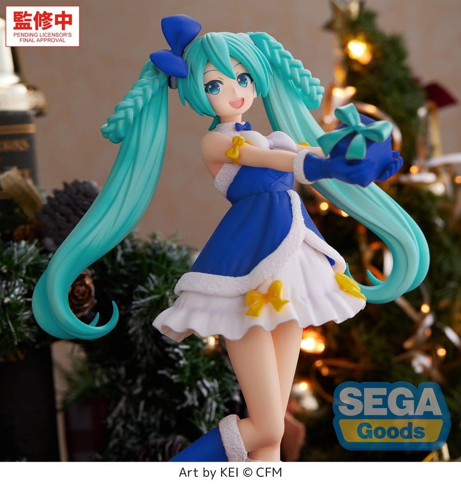 Vocaloid High Premium PVC Figure Hatsune Miku: Sapphire Christmas 21 cm - AniMuchuu