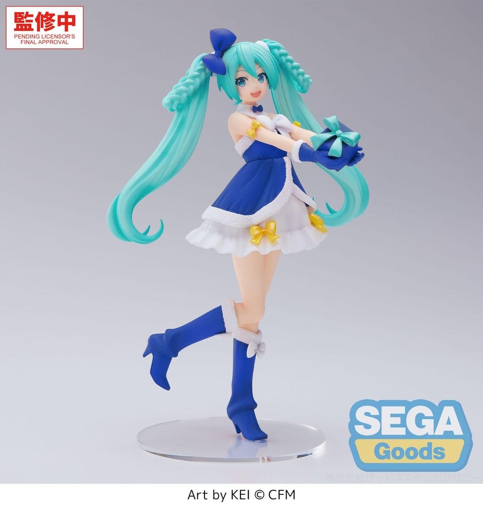 Vocaloid High Premium PVC Figure Hatsune Miku: Sapphire Christmas 21 cm - AniMuchuu