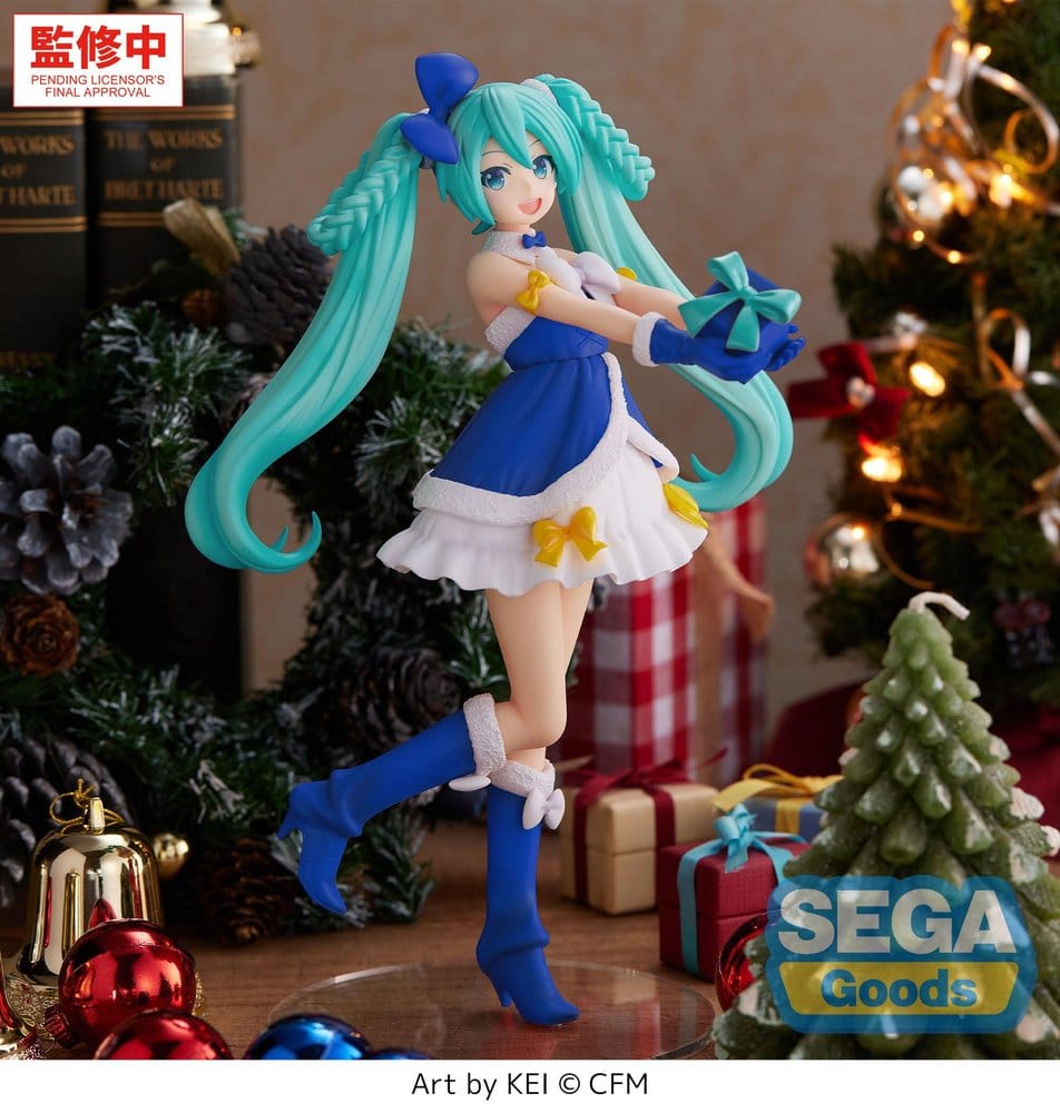 Vocaloid High Premium PVC Figure Hatsune Miku: Sapphire Christmas 21 cm - AniMuchuu
