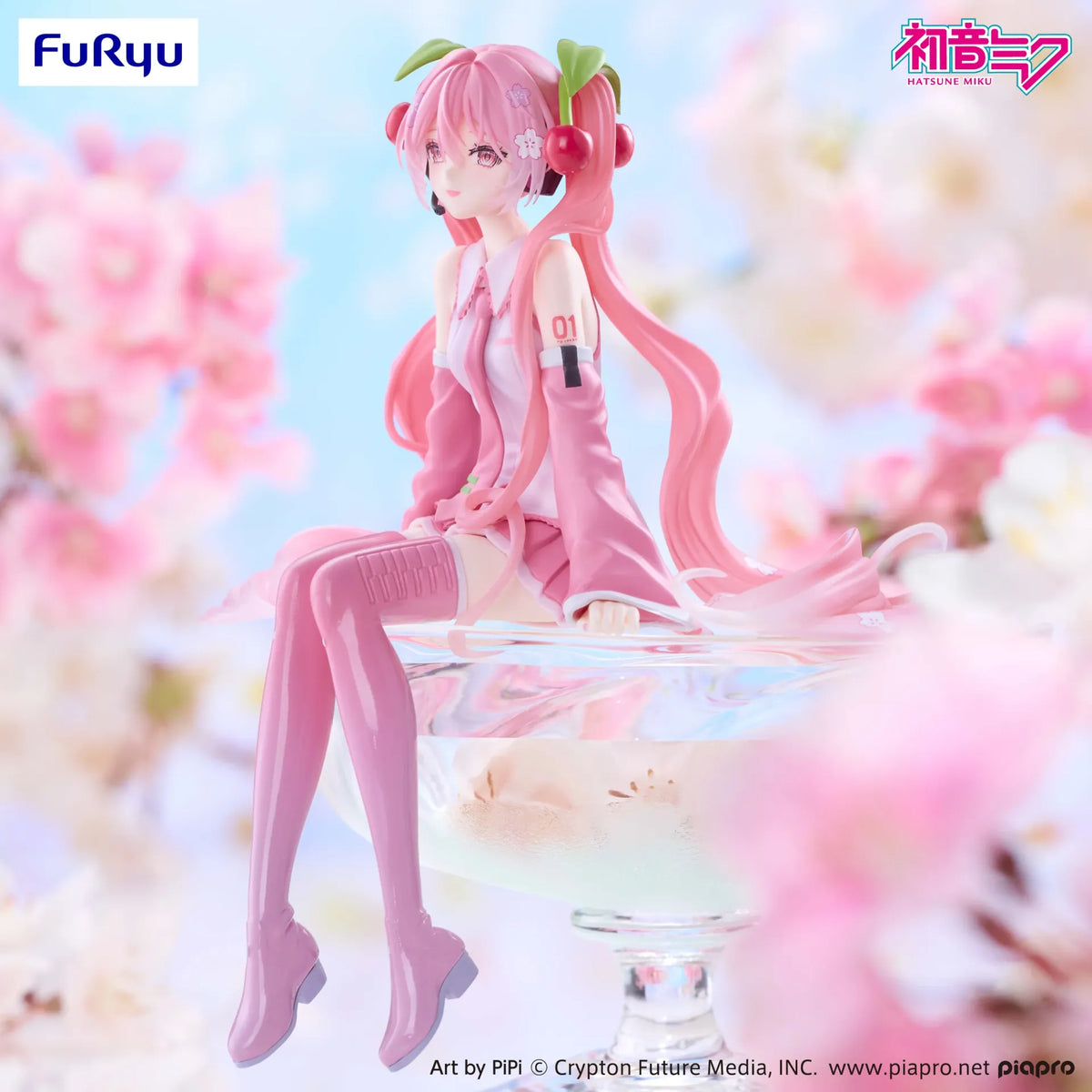 Vocaloid Noodle Stopper PVC Statue Sakura Miku 2026: Smile Ver. 14 cm - AniMuchuu