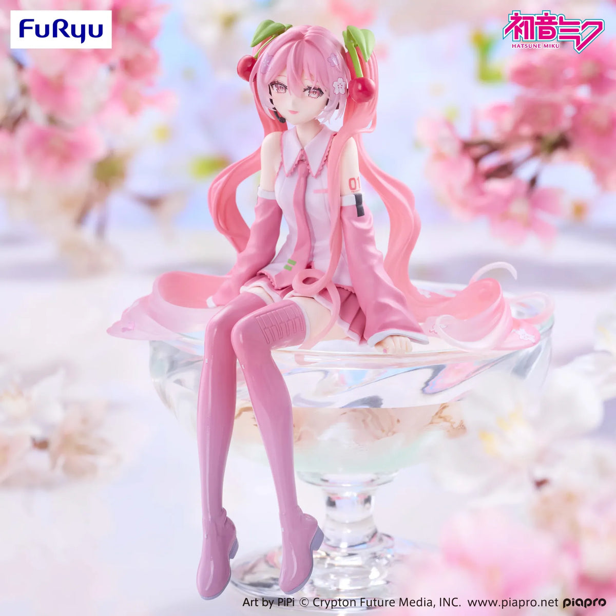 Vocaloid Noodle Stopper PVC Statue Sakura Miku 2026: Smile Ver. 14 cm - AniMuchuu