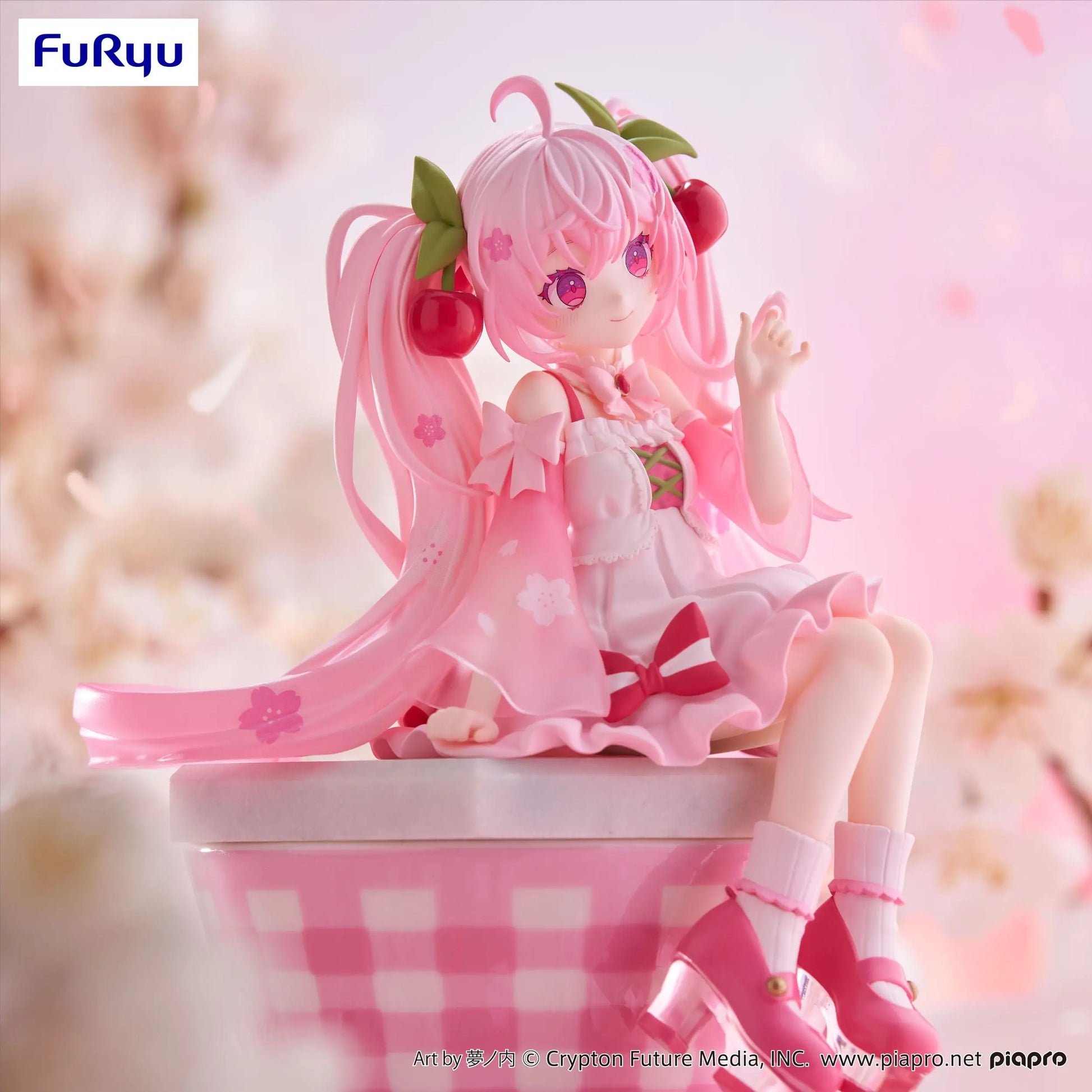 Hatsune Miku Noodle Stopper PVC Statue Sakura Miku 2025 14 cm - AniMuchuu