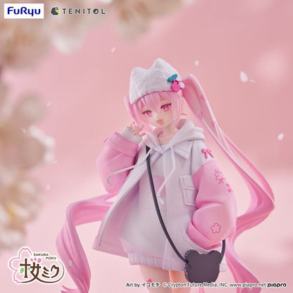 Vocaloid Tenitol PVC Statue Sakura Miku Cool style [petit] 19 cm - AniMuchuu