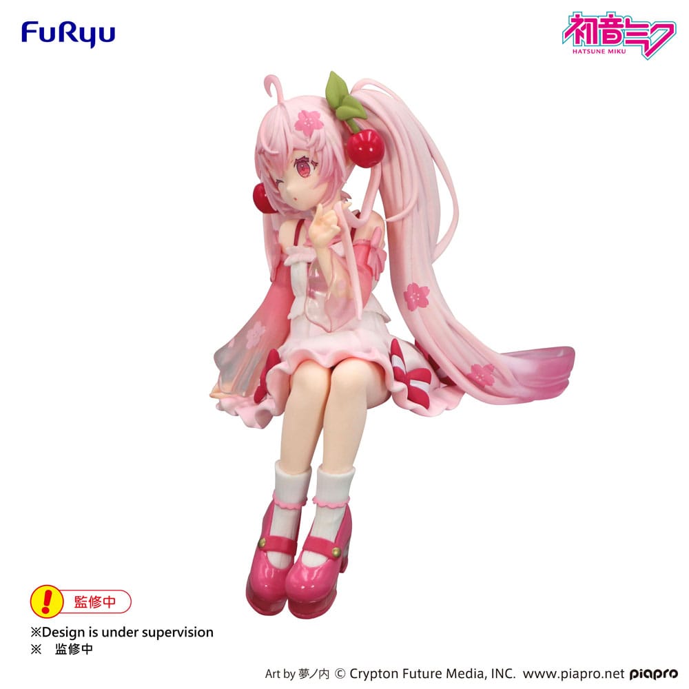 Vocaloid Noodle Stopper PVC Statue Sakura Miku 2025 Wink Ver. 14 cm